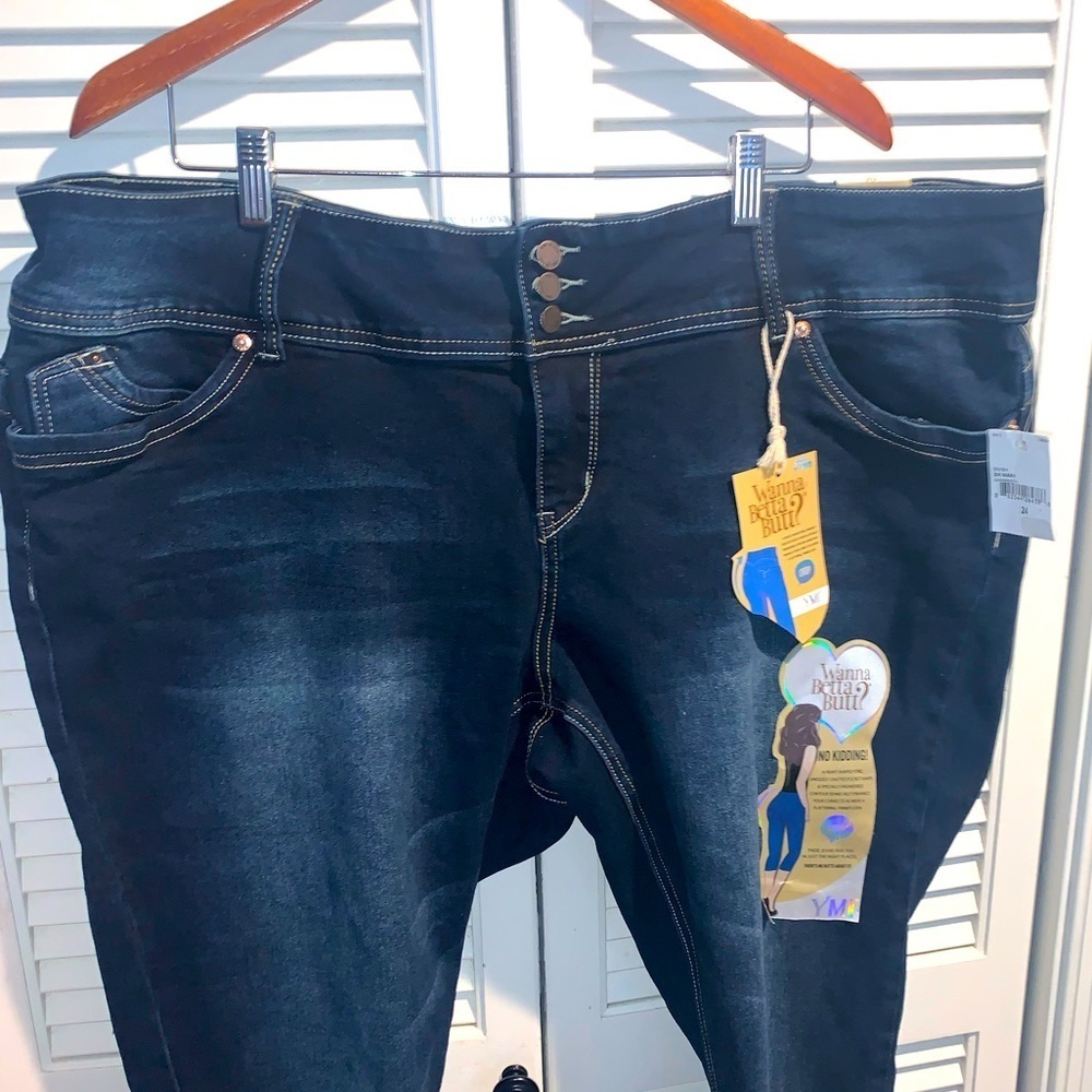YMI Wanna a beta butt Stretchy Skinny Jeans New Size 24